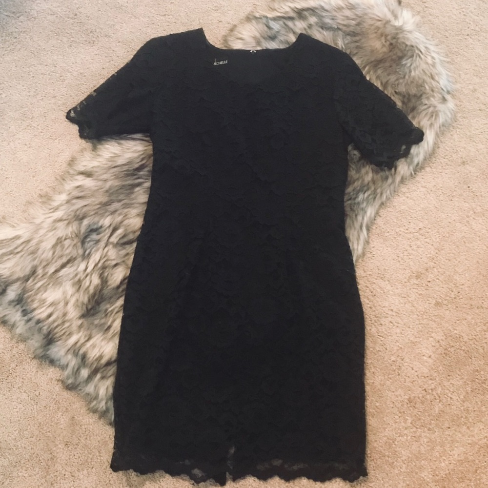 My Michelle Black Lace Dress